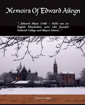 Book cover for Memoirs Of Edward Alleyn