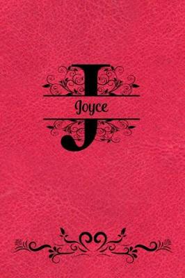 Book cover for Split Letter Personalized Name Journal - Joyce