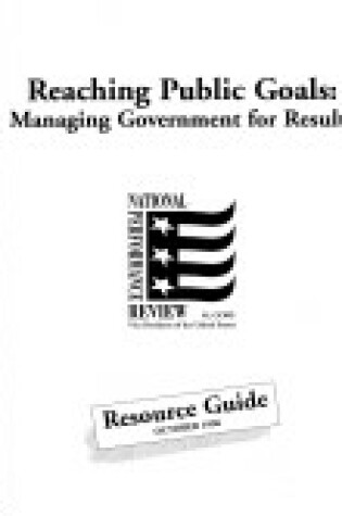 Cover of Reaching Public Goals