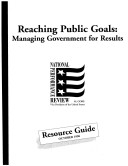 Book cover for Reaching Public Goals