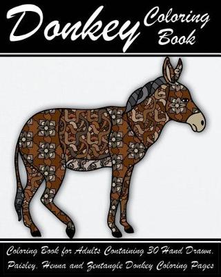 Book cover for Donkey Coloring Book