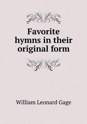 Book cover for Favorite hymns in their original form