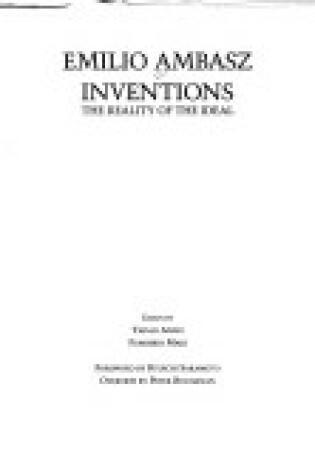 Cover of Emilio Ambasz Inventions