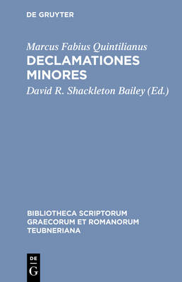 Cover of Declamationes Minores