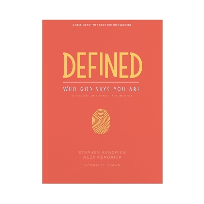Book cover for Defined: Who God Says You Are - Younger Kids Activity Book