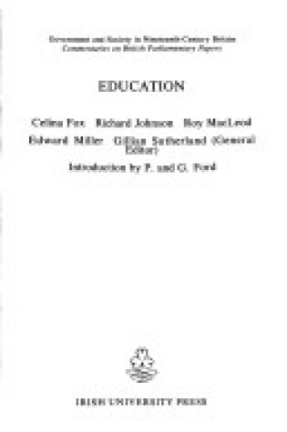 Cover of Education in 19th Century Britain