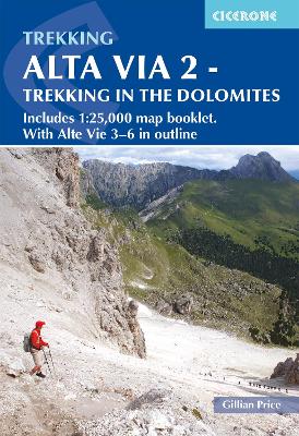 Book cover for Alta Via 2 - Trekking in the Dolomites