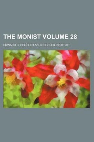 Cover of The Monist Volume 28