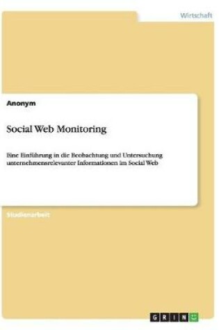 Cover of Social Web Monitoring