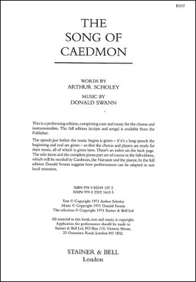 Book cover for Song of Caedmon