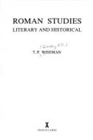 Cover of Roman Studies