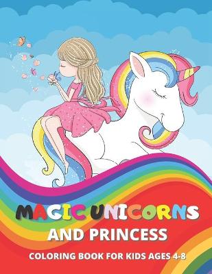 Book cover for Magic unicorns and princess