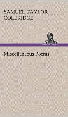 Book cover for Miscellaneous Poems