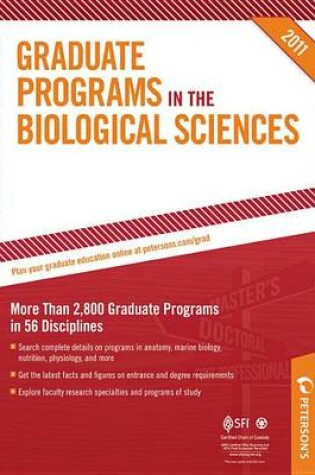 Cover of Graduate Programs in the Biological Sciences