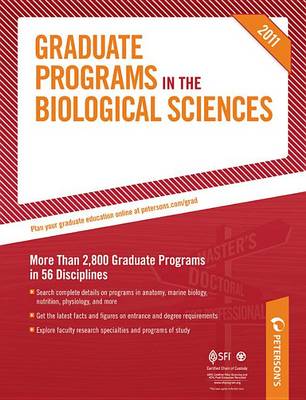 Cover of Graduate Programs in the Biological Sciences