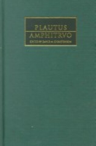 Cover of Plautus: Amphitruo