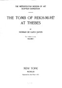 Book cover for Tomb of Rekh-mi-re at Thebes