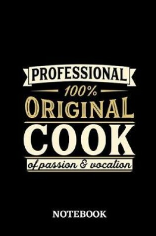 Cover of Professional Original Cook Notebook of Passion and Vocation