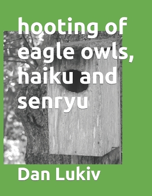 Book cover for hooting of eagle owls, haiku and senryu