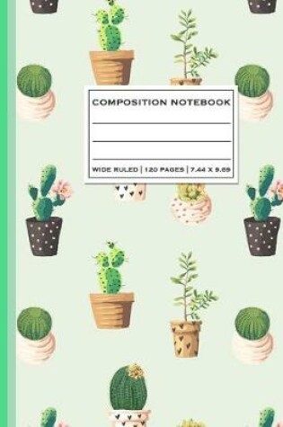 Cover of Wide Ruled Composition Notebook