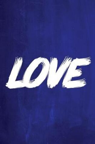 Cover of Chalkboard Journal - LOVE (Blue)