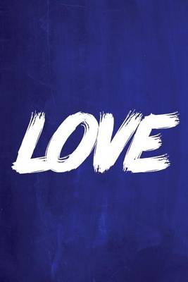 Book cover for Chalkboard Journal - LOVE (Blue)