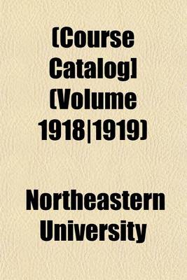 Book cover for [Course Catalog] Volume 1918/1919