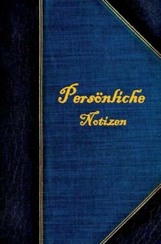 Cover of Pers�nliche Notizen (Notizbuch)