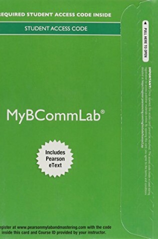 Cover of 2014 Mybcommlab with Pearson Etext -- Access Card -- For Business Communication Essentials