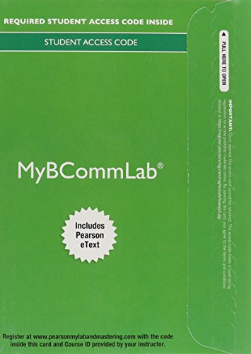 Book cover for 2014 Mybcommlab with Pearson Etext -- Access Card -- For Business Communication Essentials