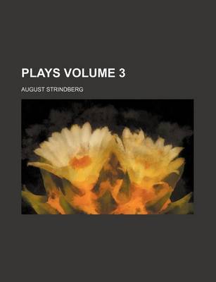 Book cover for Plays Volume 3