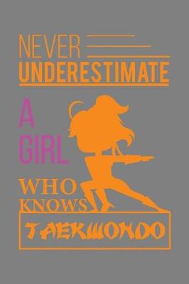 Book cover for Never Underestimate A Girl Who Knows Taekwondo