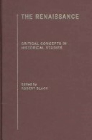 Cover of Renaissance Critical Concepts Volume 4