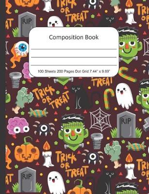 Book cover for Composition Book Dot Grid, Halloween