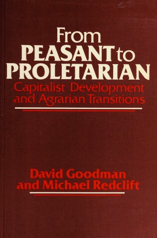 Cover of From Peasant to Proletarian