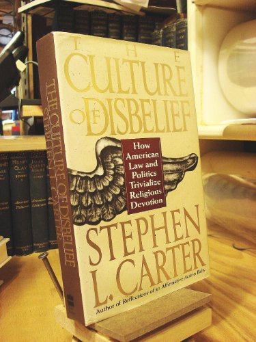 Book cover for The Culture of Disbelief
