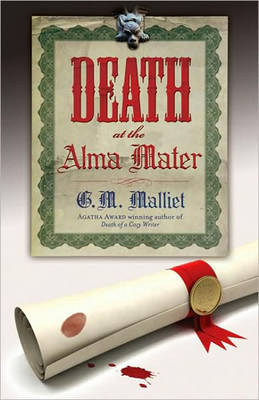 Book cover for Death at the Alma Mater