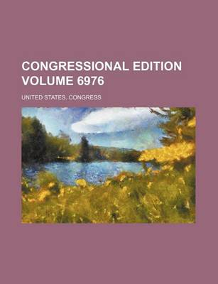 Book cover for Congressional Edition Volume 6976