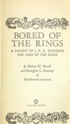 Cover of Beard & Kenney : Bored of the Rings