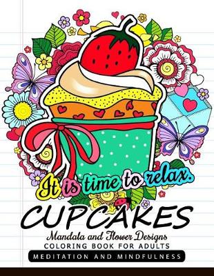 Book cover for CUPCAKES Coloring Book for Adults