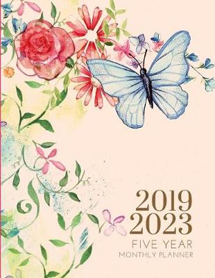 Book cover for 2019-2023 Five Year Planner Butterfly Monthly Organizer With Bible Sermon Note