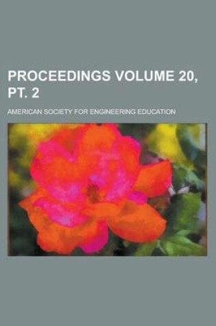 Cover of Proceedings Volume 20, PT. 2