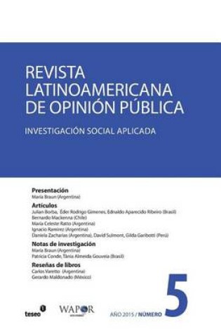 Cover of Revista Latinoamericana de Opinión Pública N°5