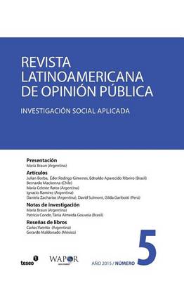 Book cover for Revista Latinoamericana de Opinión Pública N°5