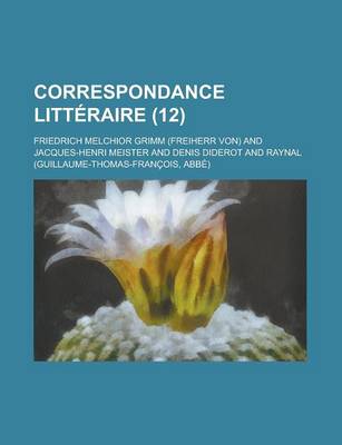 Book cover for Correspondance Litteraire (12)