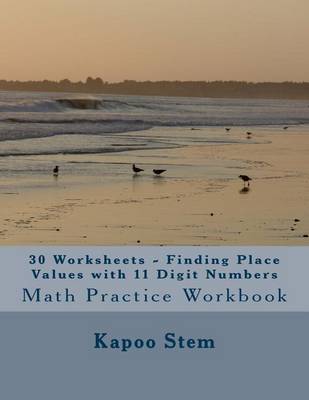 Book cover for 30 Worksheets - Finding Place Values with 11 Digit Numbers