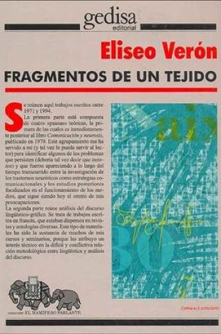 Cover of Fragmentos de Un Tejido