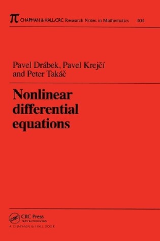 Cover of Nonlinear Differential Equations