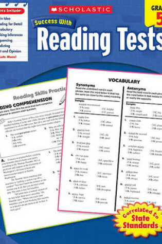 Cover of Scholastic Success with Reading Tests: Grade 5 Workbook