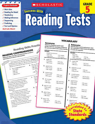 Cover of Scholastic Success with Reading Tests: Grade 5 Workbook